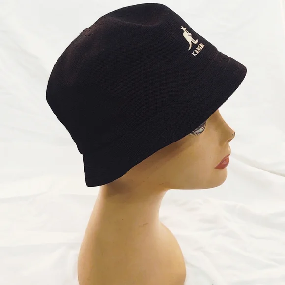 Vintage Kangol Black Mesh Bucket Hat